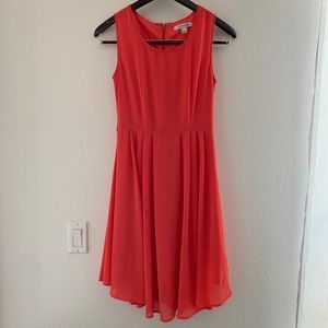 FOREVER 21 Coral A-Line Sleeveless Dress.